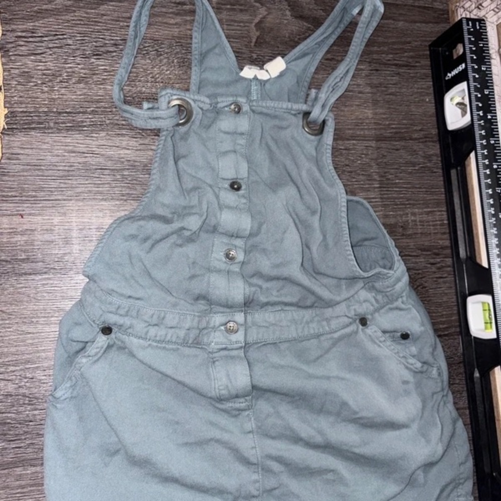 Roxy Kids Light Gray Overalls Jumper - Picture 2 of 5